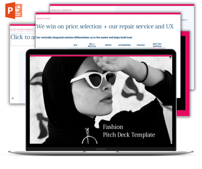 Fashion - Pitch Deck Template for PPTX
